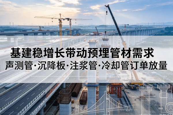 福安基建稳增长带动预埋监测管材需求，声测管、沉降板、注浆管订单持续放量